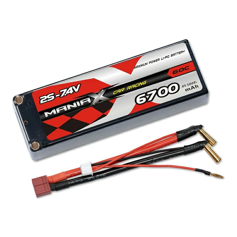 Μπαταρία αγωνιστικού αυτοκινήτου 2S-7.4V 6700mAh 60C Hardcase