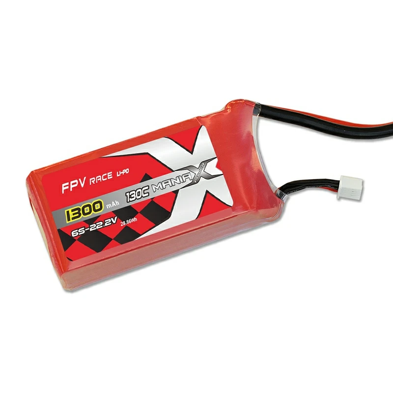 6S-22.2V 1300mAh 130C FPV Racing Lipo Battery